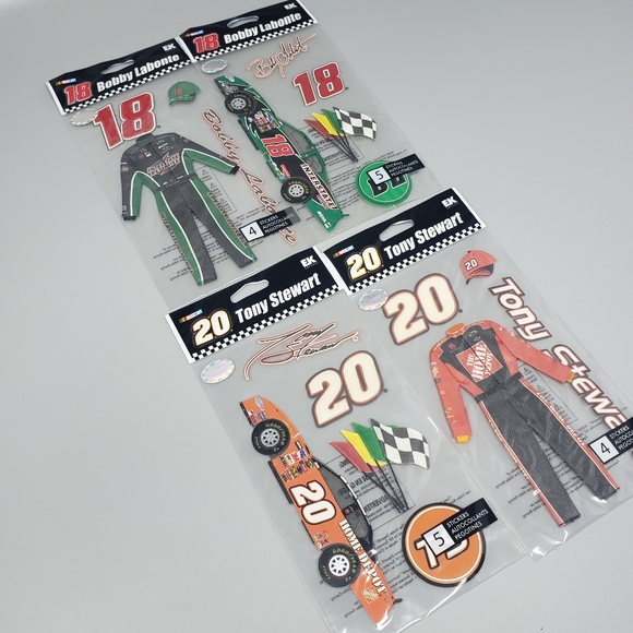 Lot 0f 4 Nascar Scrapbooking Stickers - Picture 7 of 8